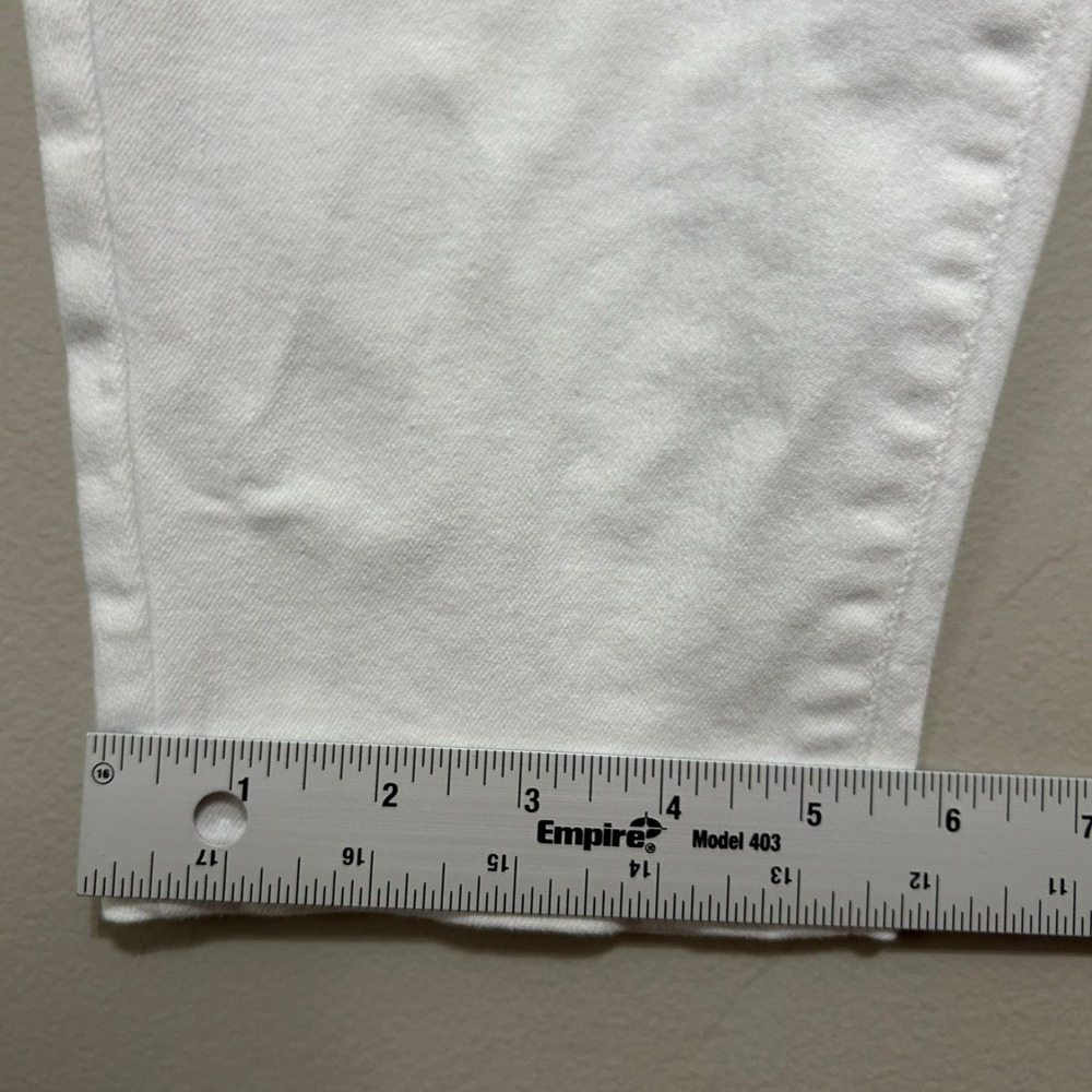 Talbots Denim Jeggings Women 16 Long White High Rise Skinny Stretch Pants Preppy - Picture 6 of 11